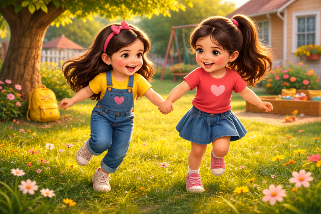 forgiveness story for kids two friends playing