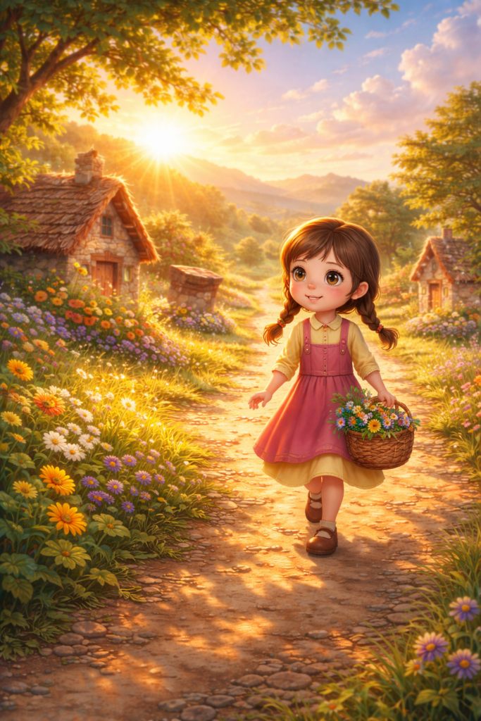 kindness story for kids girl walking