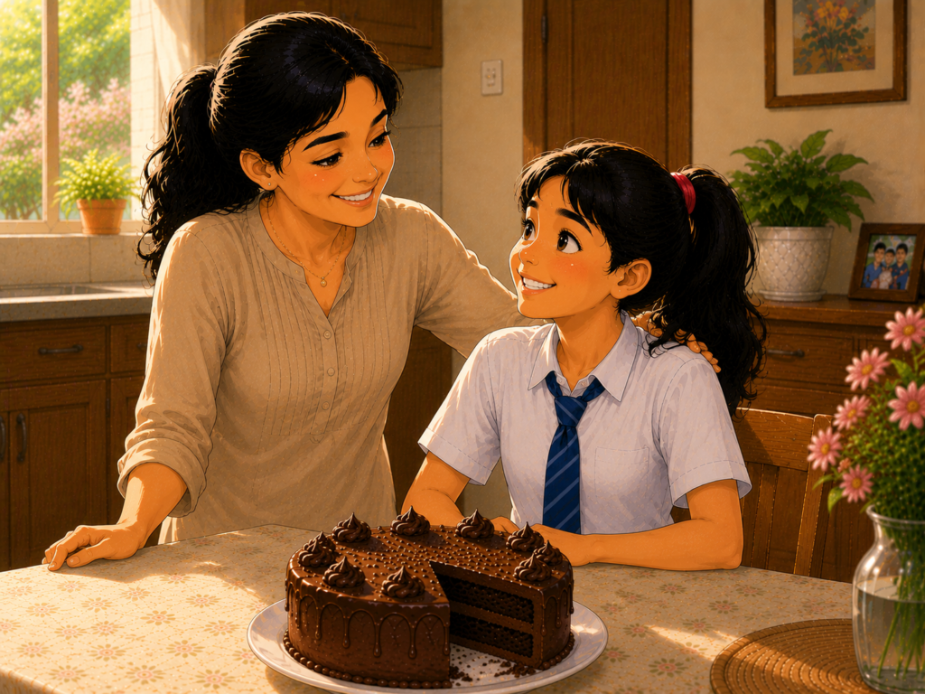 sharing story for kids proud mother