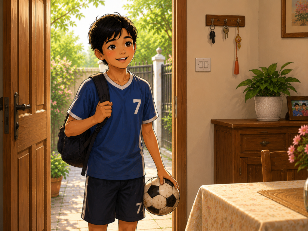 sharing story for kids friend visit