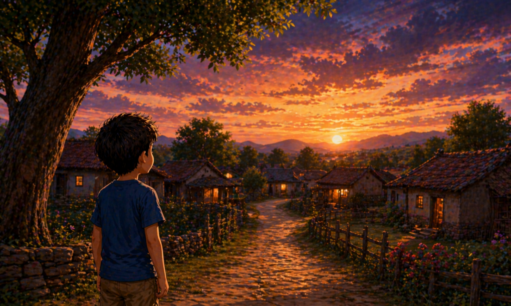 courage story for kids village evening