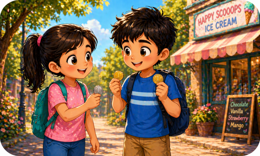 sharing story for kids money difference