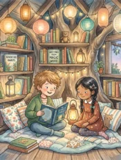 The Boy Who Built a Bridge of Books 🌸