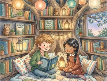 The Boy Who Built a Bridge of Books 🌸