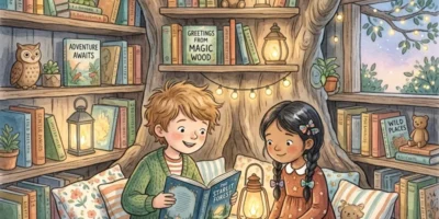 The Boy Who Built a Bridge of Books 🌸