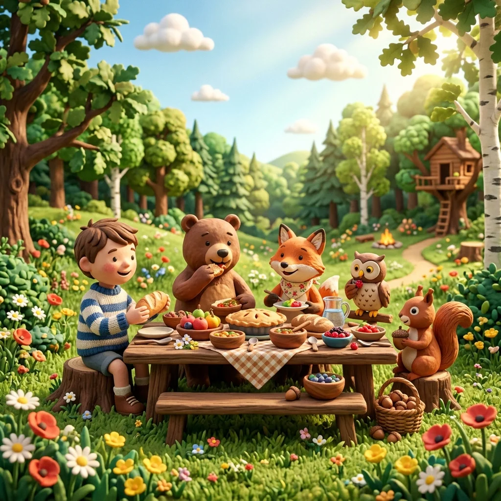 Sammy the Squirrel's Magical Acorn of Kindness Chapter 10 illustration - kindness story for kids
