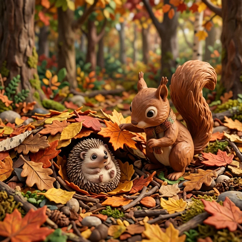 Sammy the Squirrel's Magical Acorn of Kindness Chapter 2 illustration - kindness story for kids