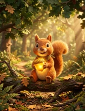 Sammy the Squirrel’s Magical Acorn of Kindness 🌸