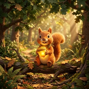 Sammy the Squirrel's Magical Acorn of Kindness