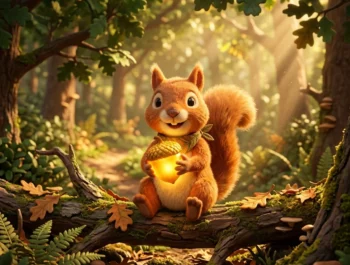 Sammy the Squirrel’s Magical Acorn of Kindness 🌸