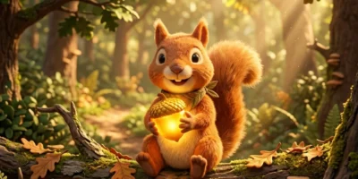Sammy the Squirrel’s Magical Acorn of Kindness 🌸