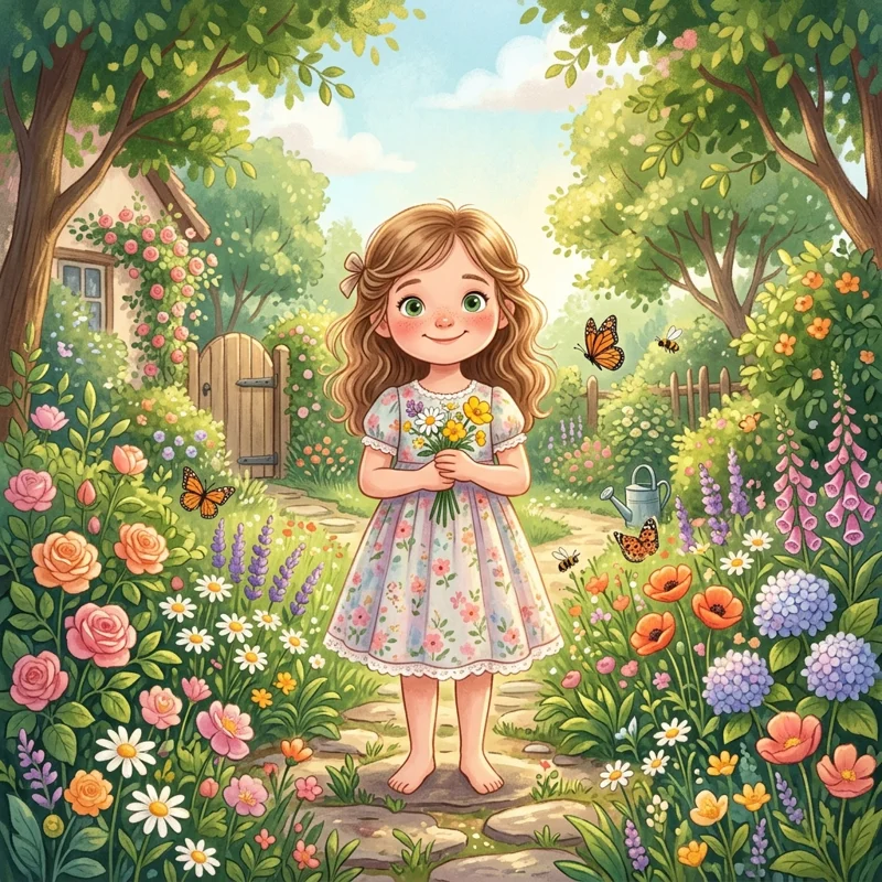 The bright and colorful town of Stonebrook known as the Garden of Kindness - Sleep stories for kids