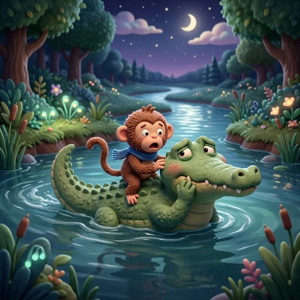 The Betrayal Revealed - Clever Monkey and Crocodile Story