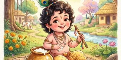 Krishna Story for Kids: Best Inspiring Butter Pot Tale