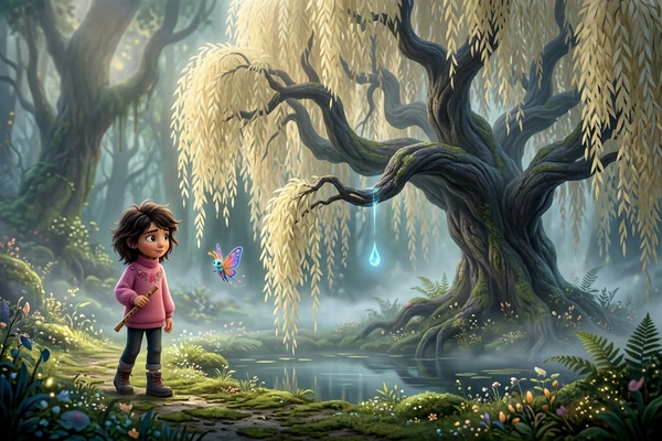 The Whispering Willow's Lament in adventure fantasy for kids