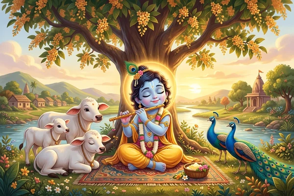 Krishna Listens in devotional stories for kids