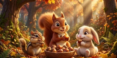 Amazing Inspiring Tale of Squeaky the Sharing Squirrel