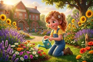 Kindness Story for Kids: Inspiring School Flower Garden