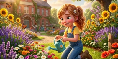 Kindness Story for Kids: Inspiring School Flower Garden