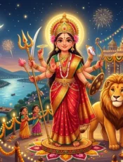 మహిషాసుర మర్దిని కథ: ధైర్య దేవత దుర్గమ్మ