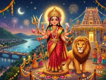 మహిషాసుర మర్దిని కథ: ధైర్య దేవత దుర్గమ్మ