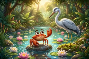 Panchatantra Story for Kids: Best Inspiring Crane and Crab Wisdom