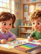 Sharing Story for Kids: Amazing Colored Pencils Joy