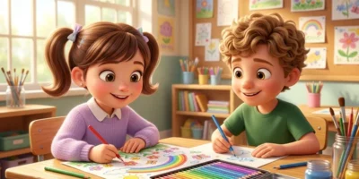 Sharing Story for Kids: Amazing Colored Pencils Joy