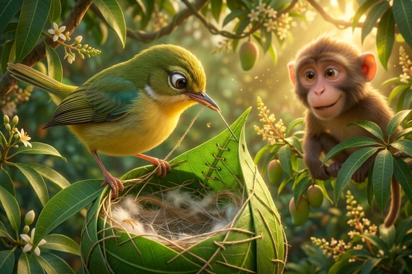 Scene 1 illustration in panchatantra stories for kids